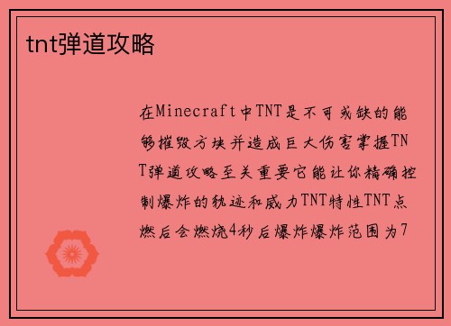 tnt弹道攻略